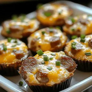 Sausage and Cheddar Breakfast Bites