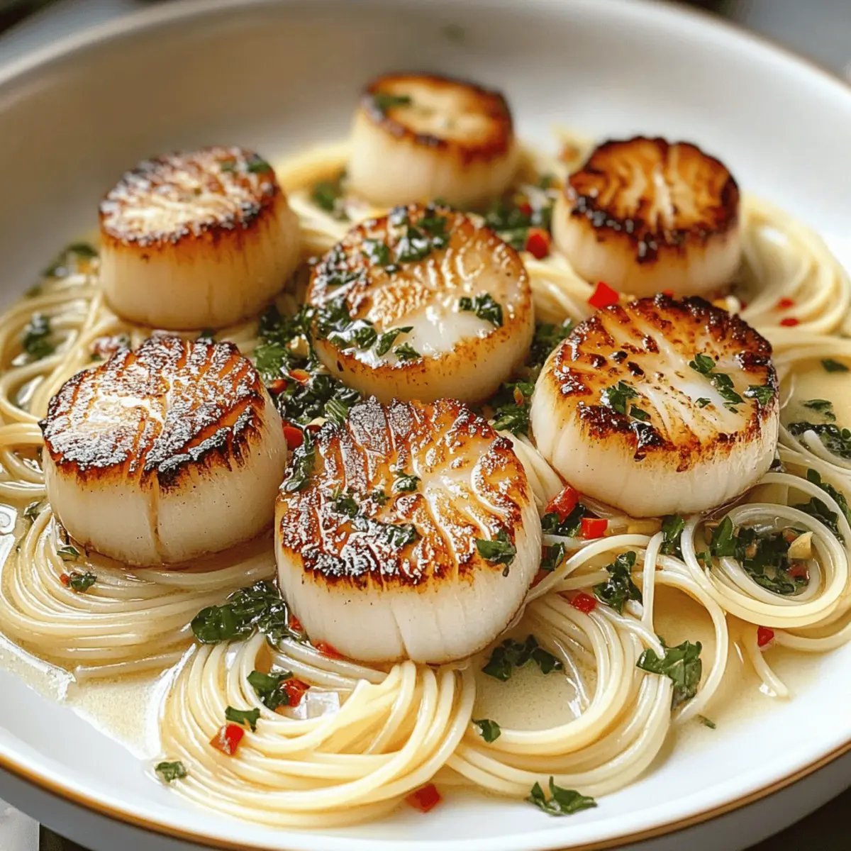 Sea Scallops with Angel Hair Pasta bifzpf