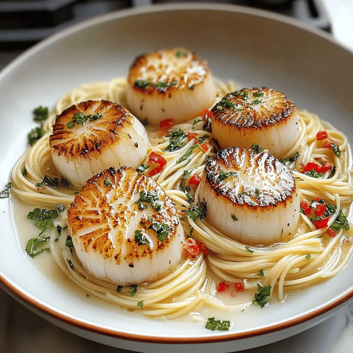 Elegant Sea Scallops with Angel Hair Pasta in 20 Minutes