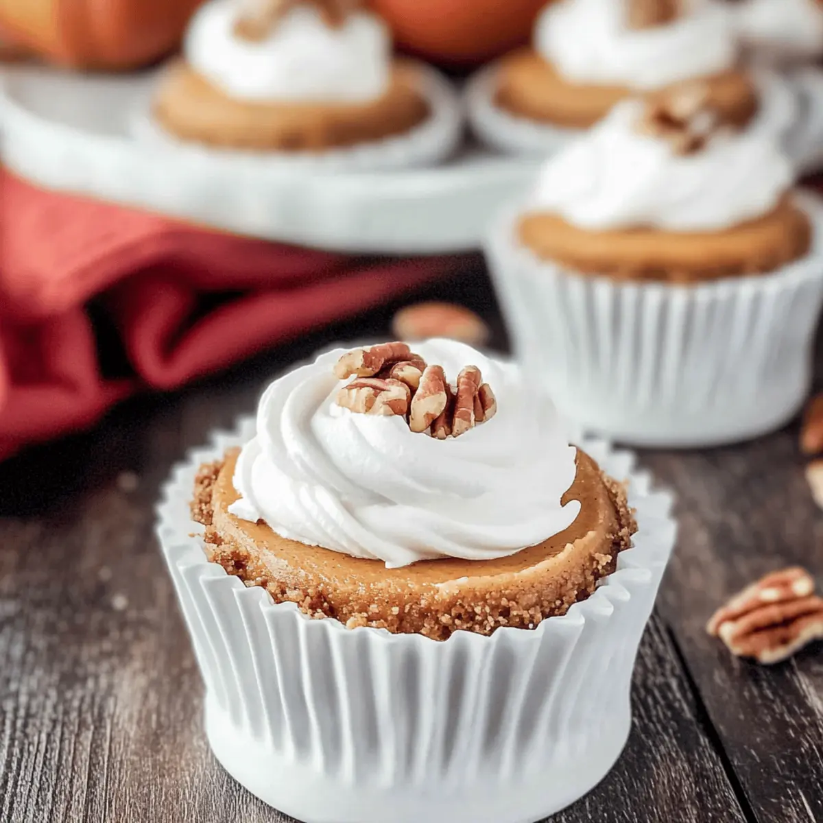 Skinny Mini Pumpkin Cheesecakes d1kawg