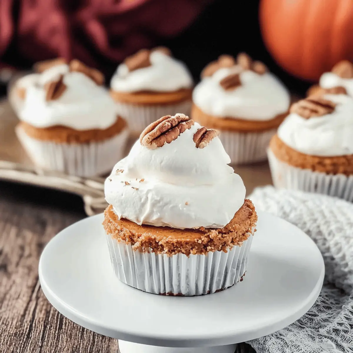 Skinny Mini Pumpkin Cheesecakes wkndje