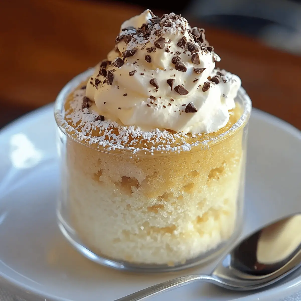 Decadent Vanilla Mug Cake Ready in 1 Minute Flat