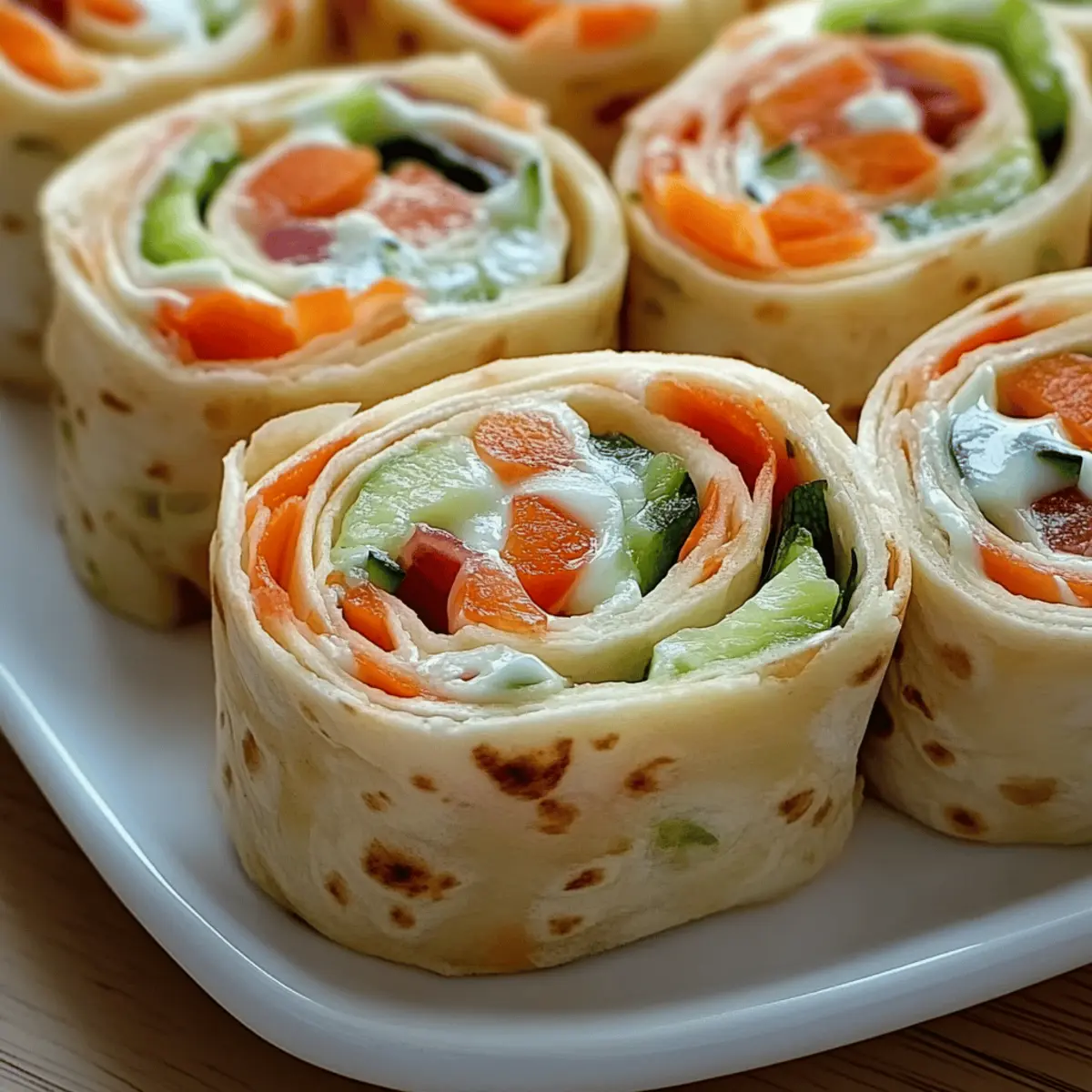 Vegetable Tortilla Roll Ups u6b5bw