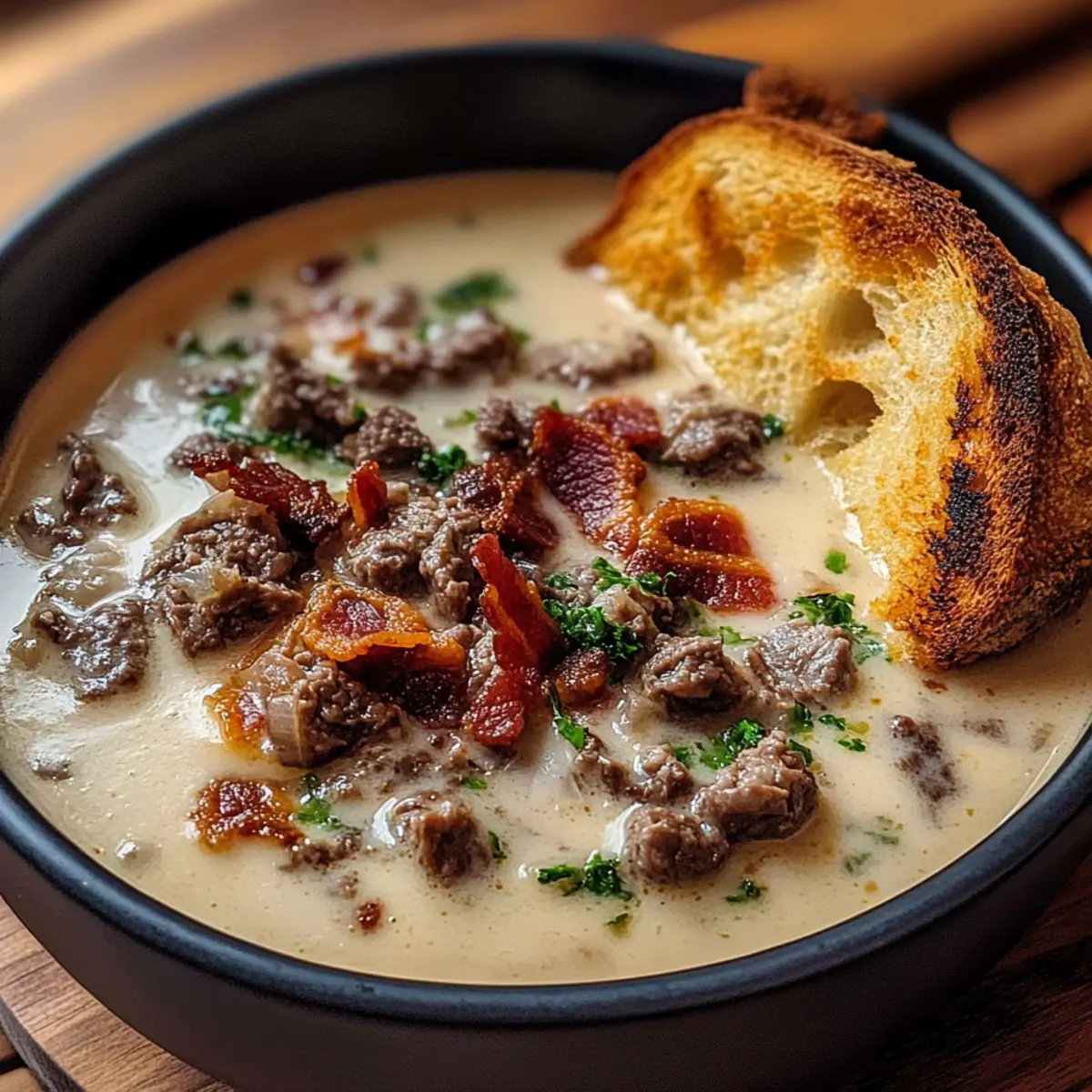 Savor the Comfort of One-Pot Philly Cheesesteak Soup