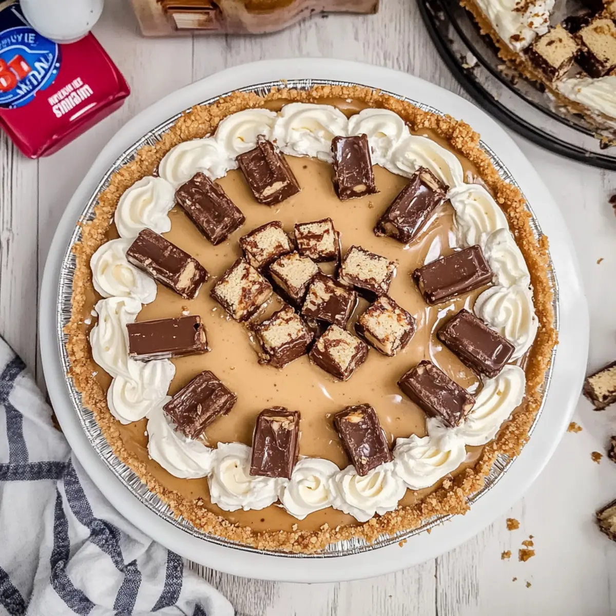 Decadent No Bake Snickers Pie for Effortless Indulgence