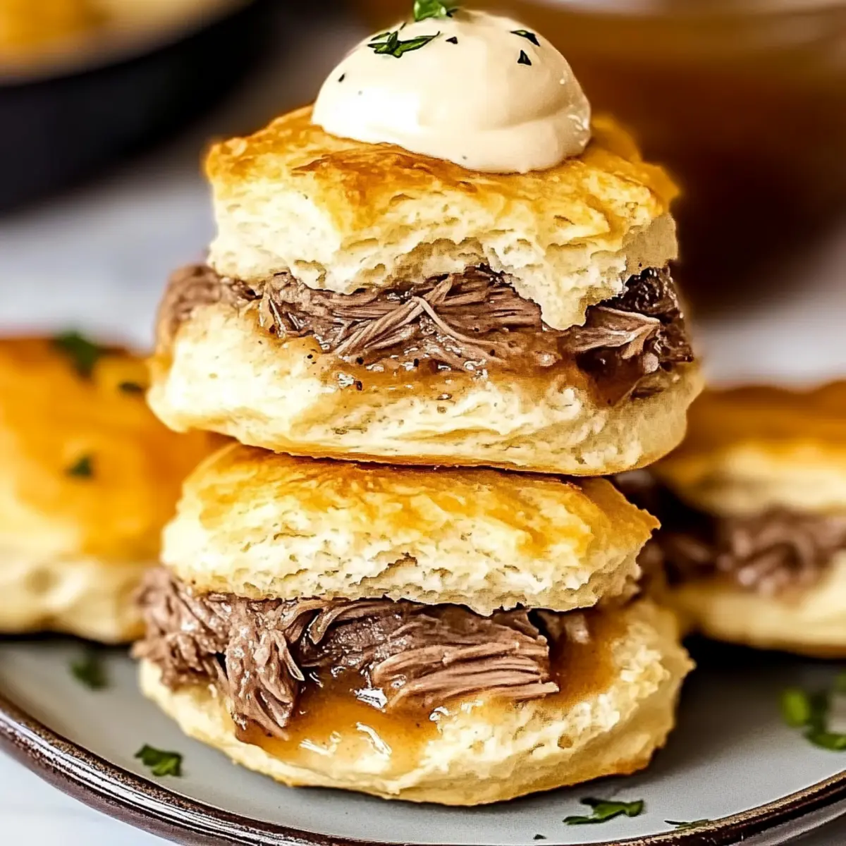 Savory French Dip Biscuits for Game-Day Delight