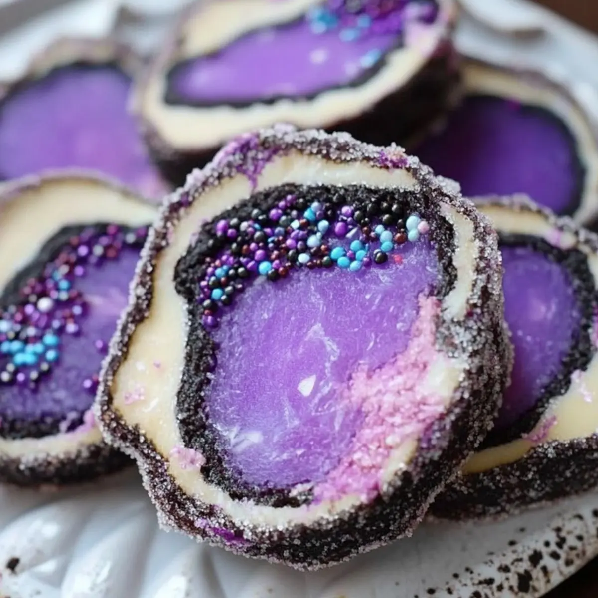 Colorful Geode Cookies: Sparkling Treats for Your Sweet Table