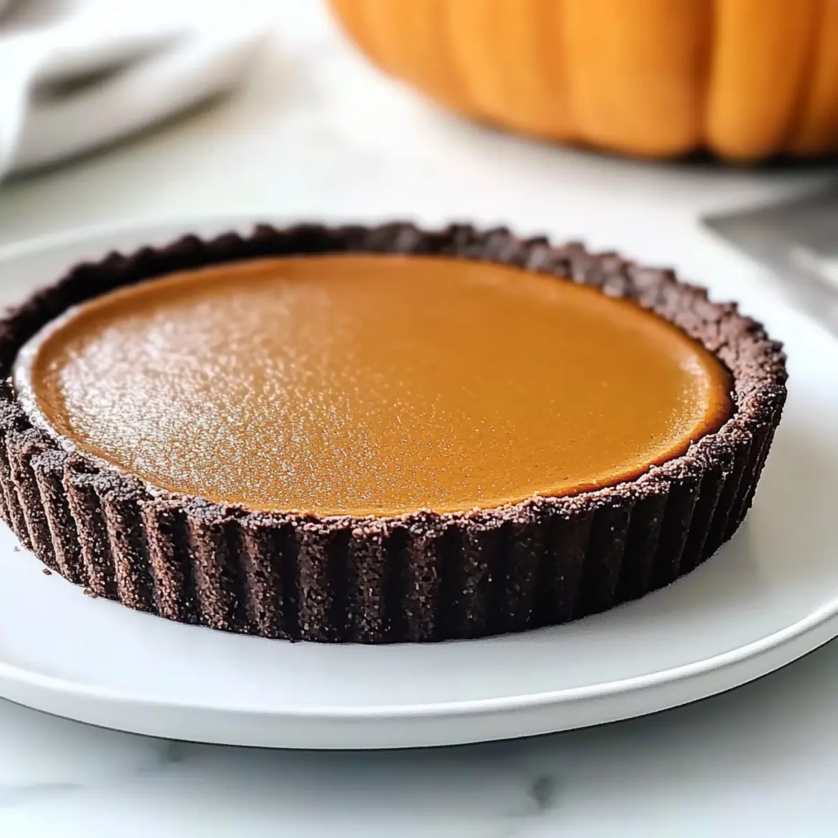Indulge in Decadence: Dark Chocolate Pumpkin Tart Bliss