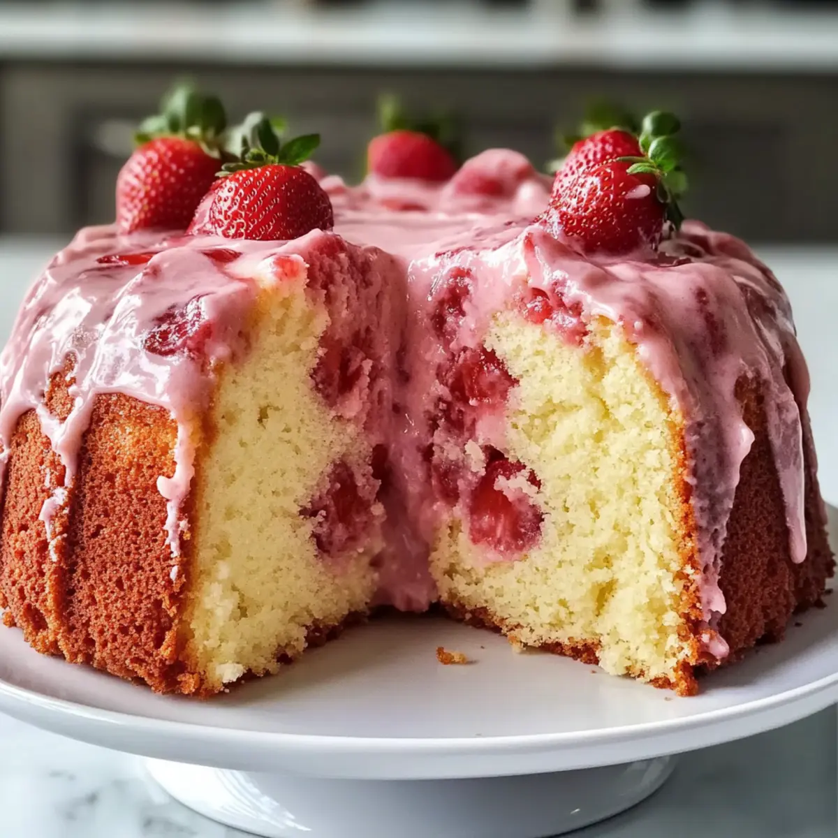 Indulge in Strawberry Milkshake Pound Cake Bliss Today