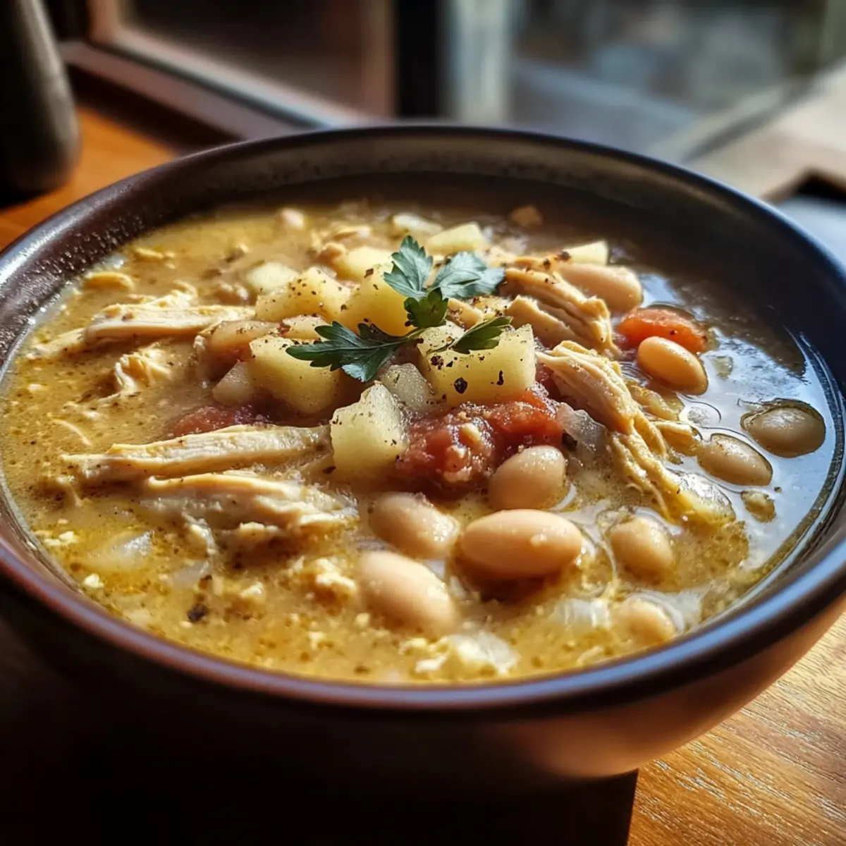 Simple White Cheddar Apple Chicken Chili You'll Love