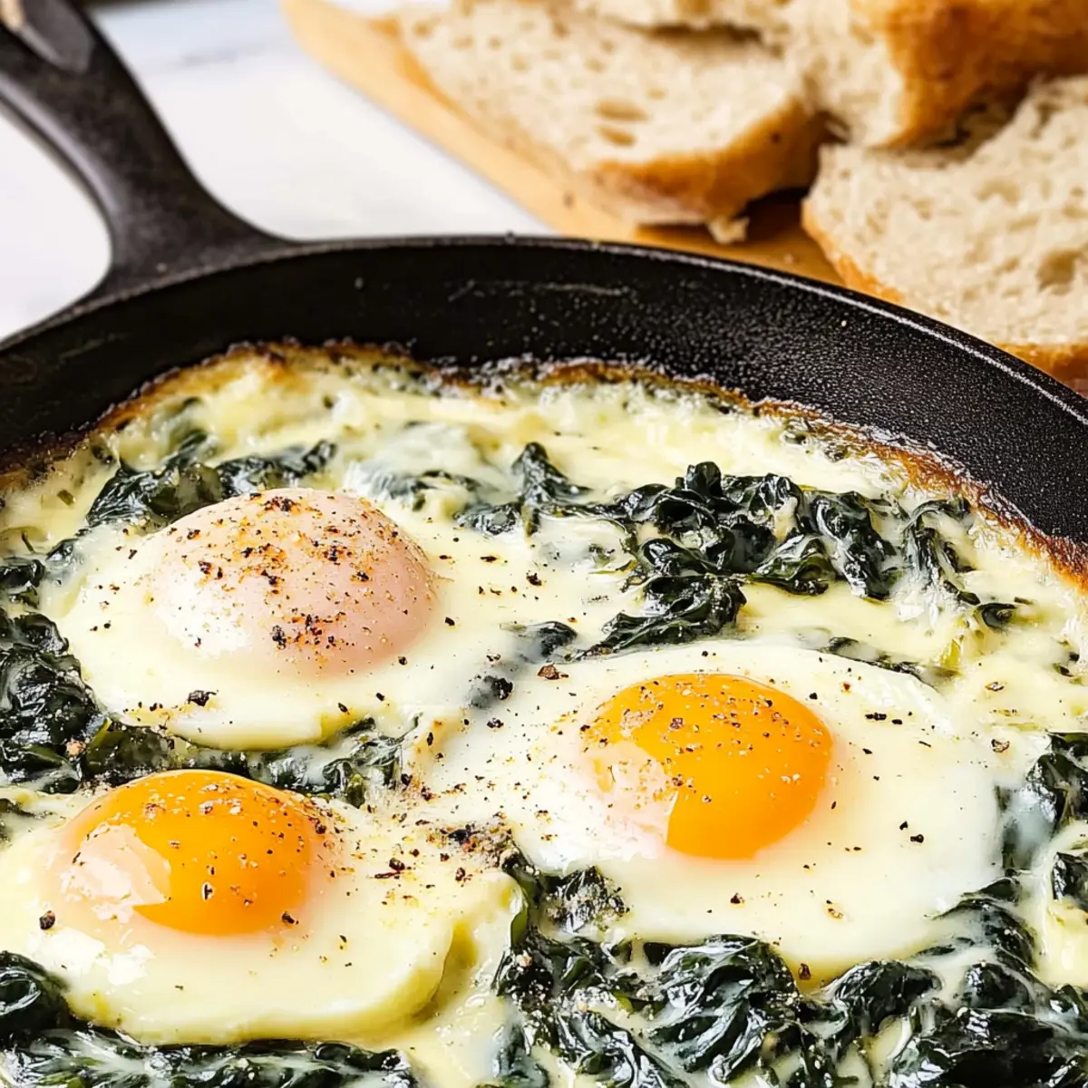 Baked Eggs Florentine usrsef