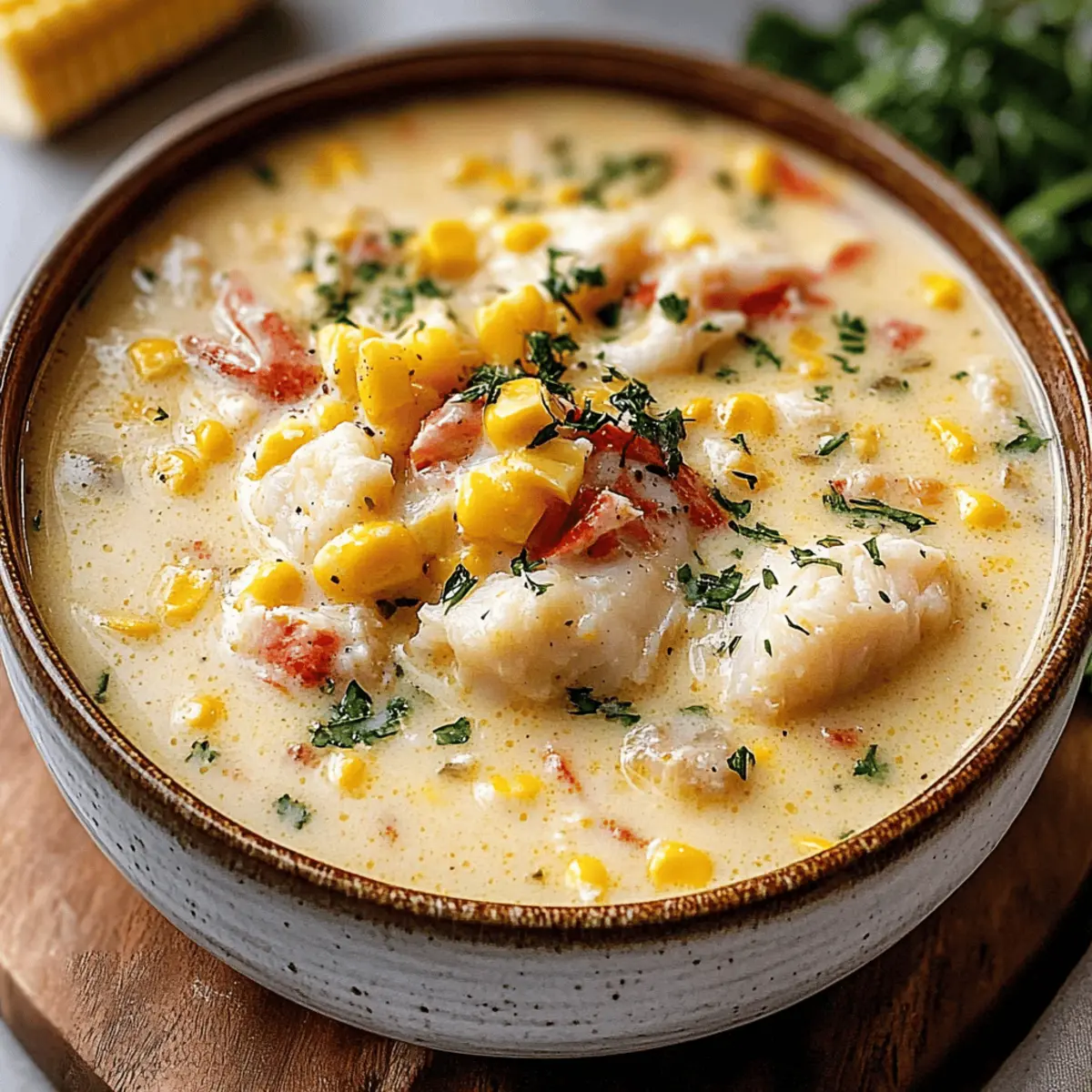 Bobby Flay s Crab Corn Chowder wq8ijt