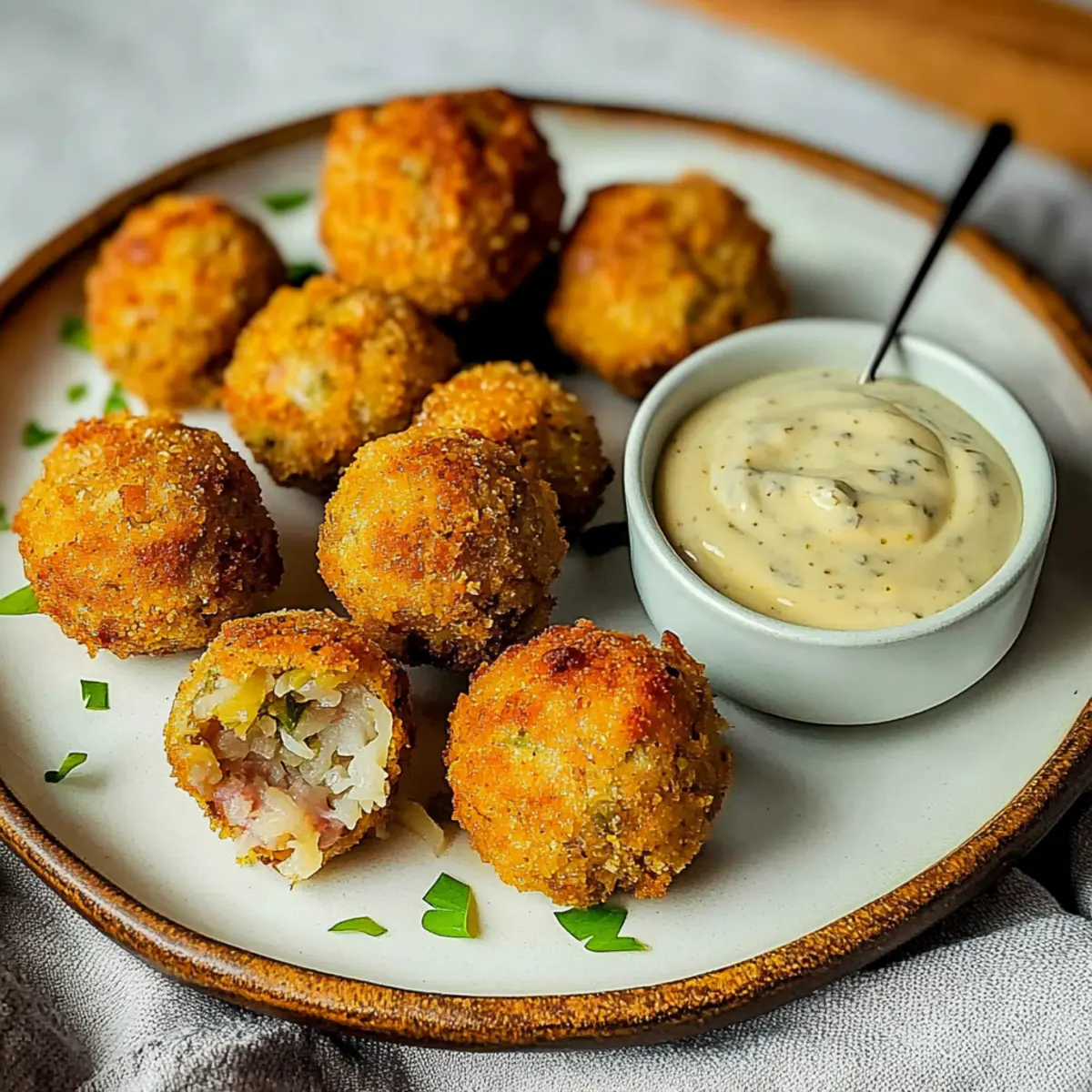 Crispy Brat Sausage Sauerkraut Balls for Oktoberfest Fun