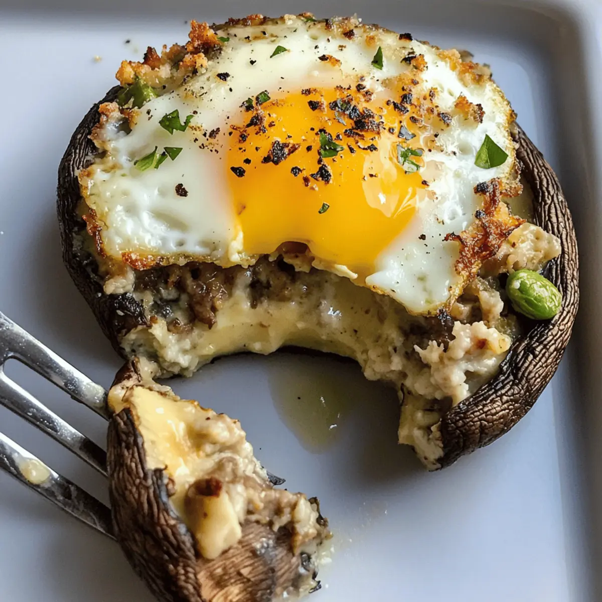 Breakfast Stuffed Mushrooms de1lfp