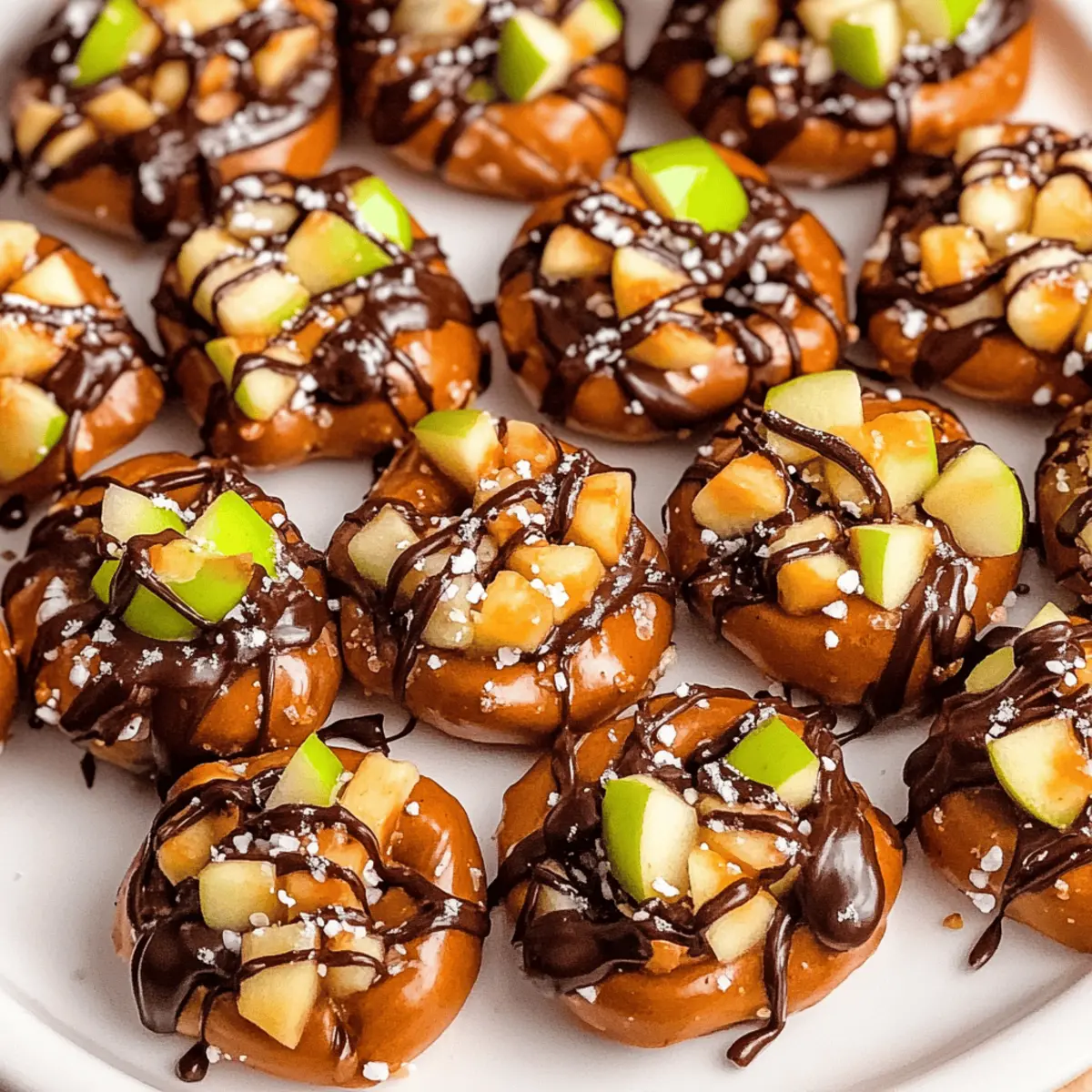Caramel Apple Pretzel Bites ssvrft