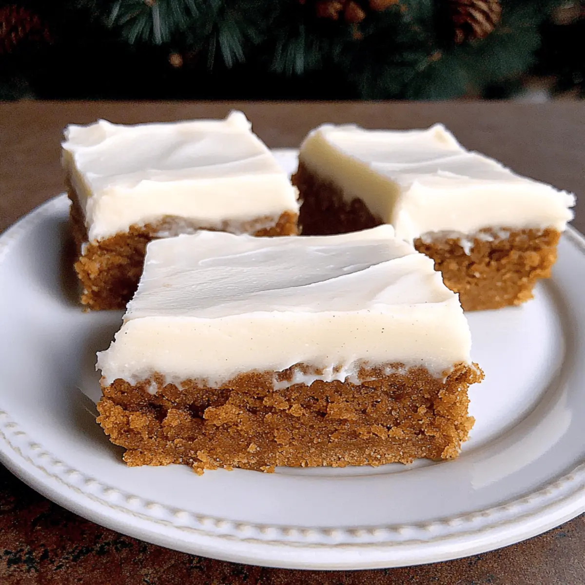 Chewy Gingerbread Bars hygik3