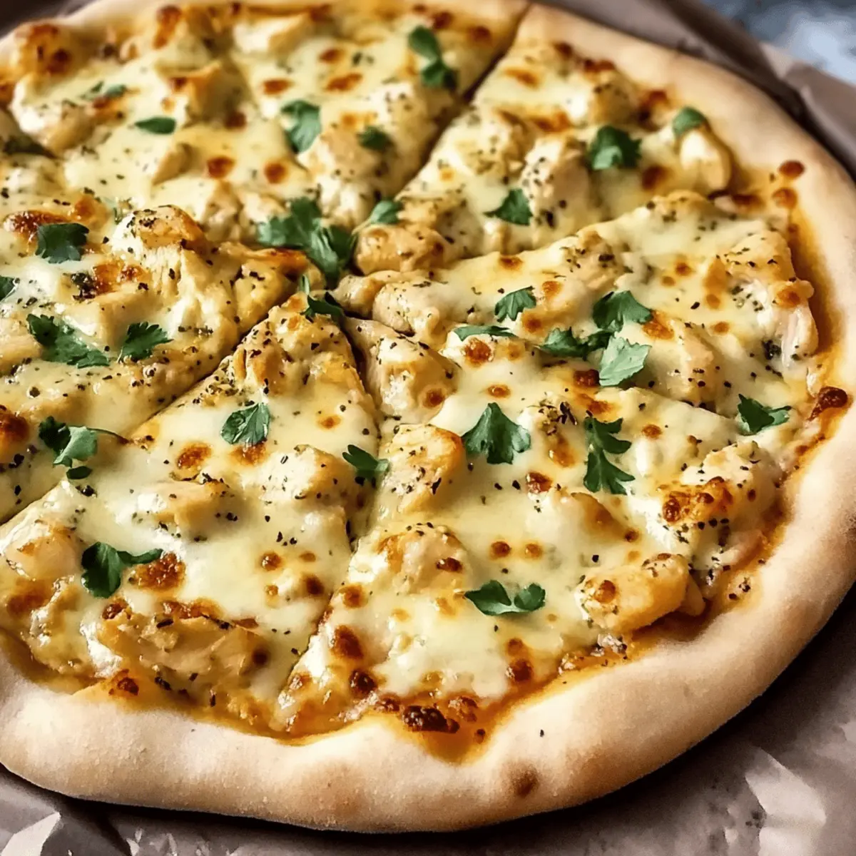 Savor Every Bite of Homemade Chicken Alfredo Pizza