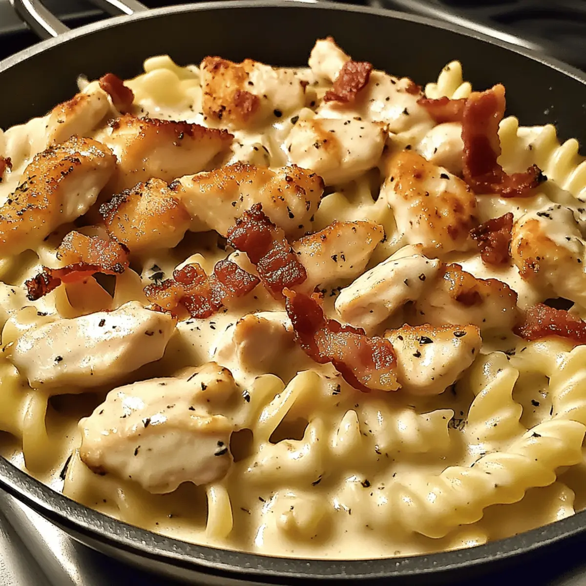 Chicken Bacon Ranch Pasta ootrlw