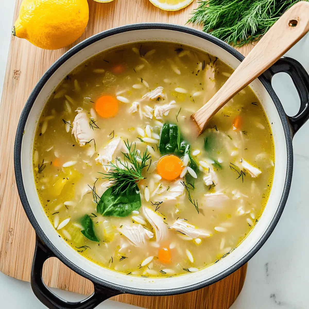 Zesty Chicken and Orzo Soup: A Comforting Weeknight Delight