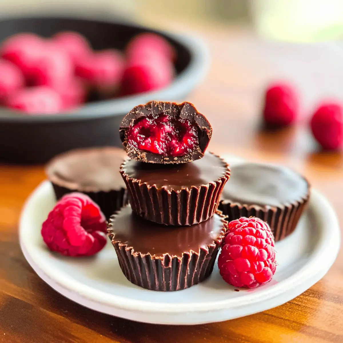 Chocolate Raspberry Cups esvsrf