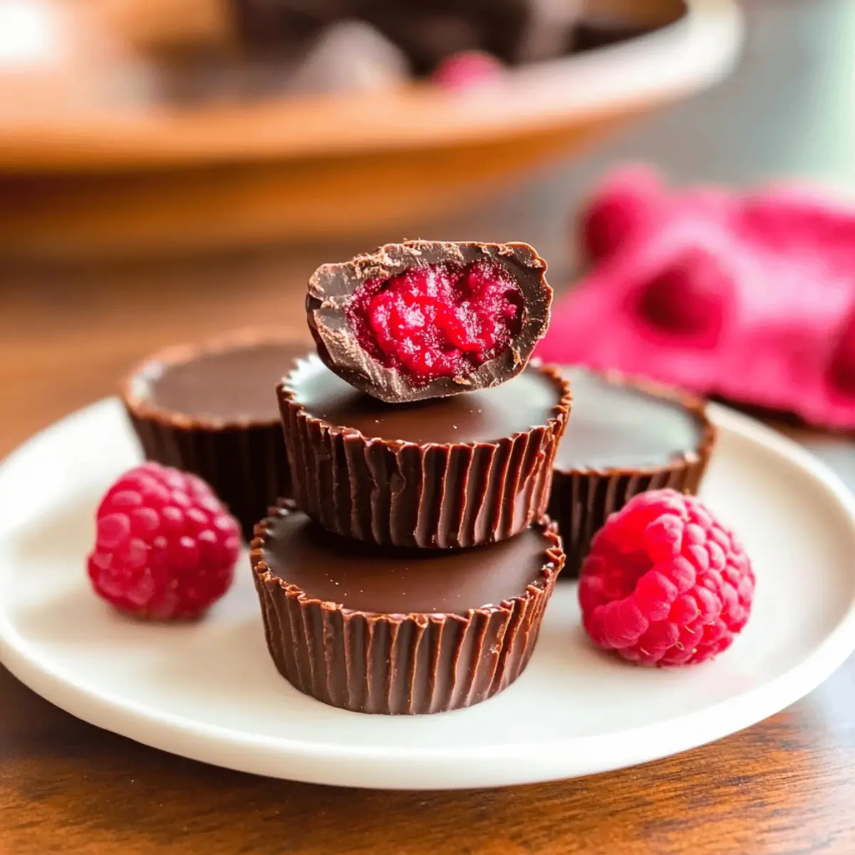 Decadent Chocolate Raspberry Cups That Are Guilt-Free Delights