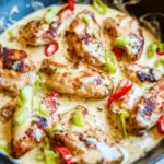 Creamy Pepperoncini Chicken Skillet