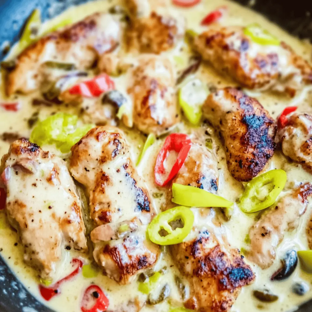 Creamy Pepperoncini Chicken Skillet vgzkvw