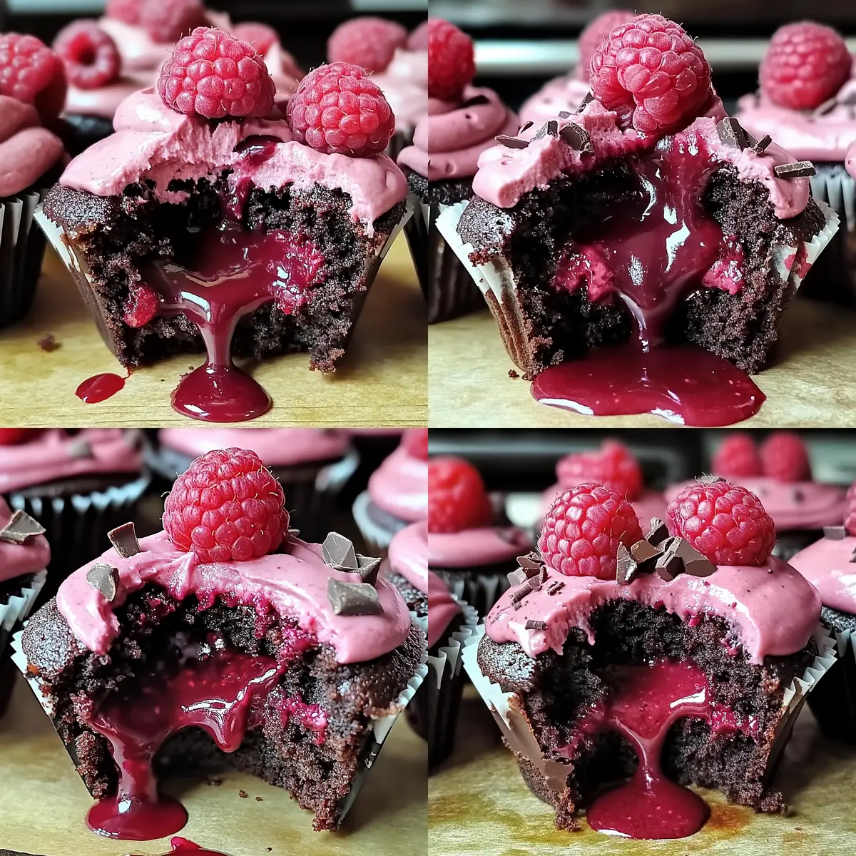 Decadent Raspberry Chocolate Lava Cupcakes for Ultimate Indulgence