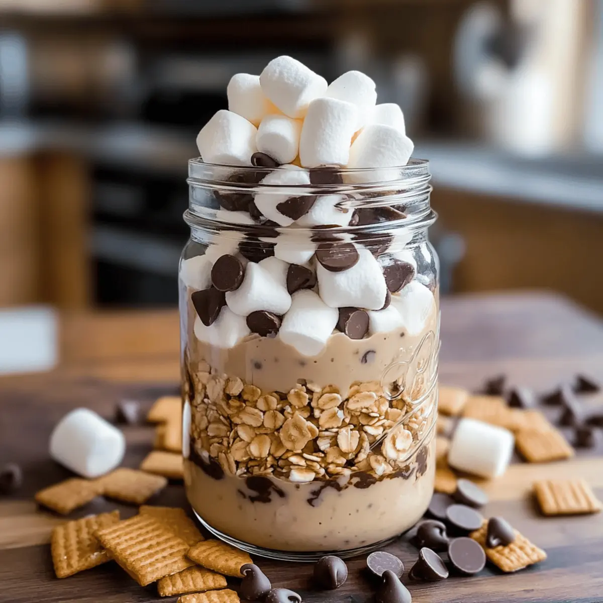 Decadent S mores Overnight Oats ky55ac