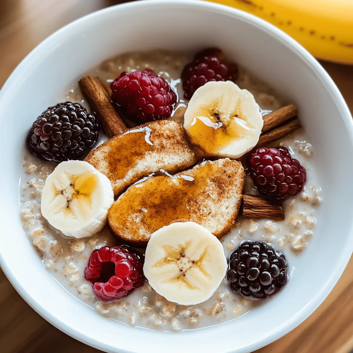 French Toast Overnight Oats honahn