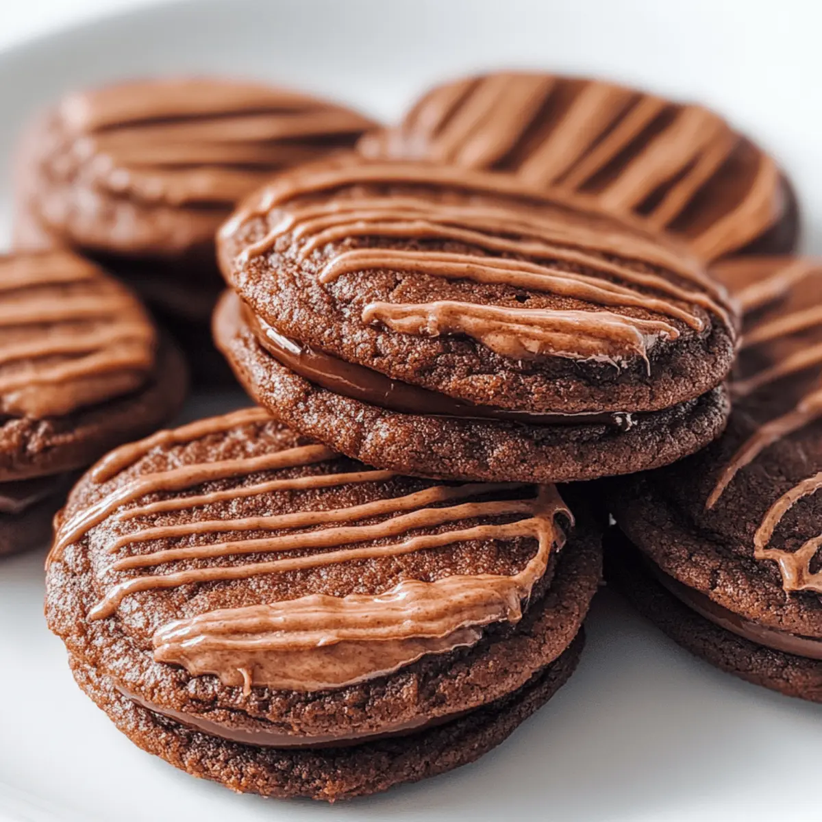 Irresistible Fudge Rounds: Chewy Cookies with Creamy Filling