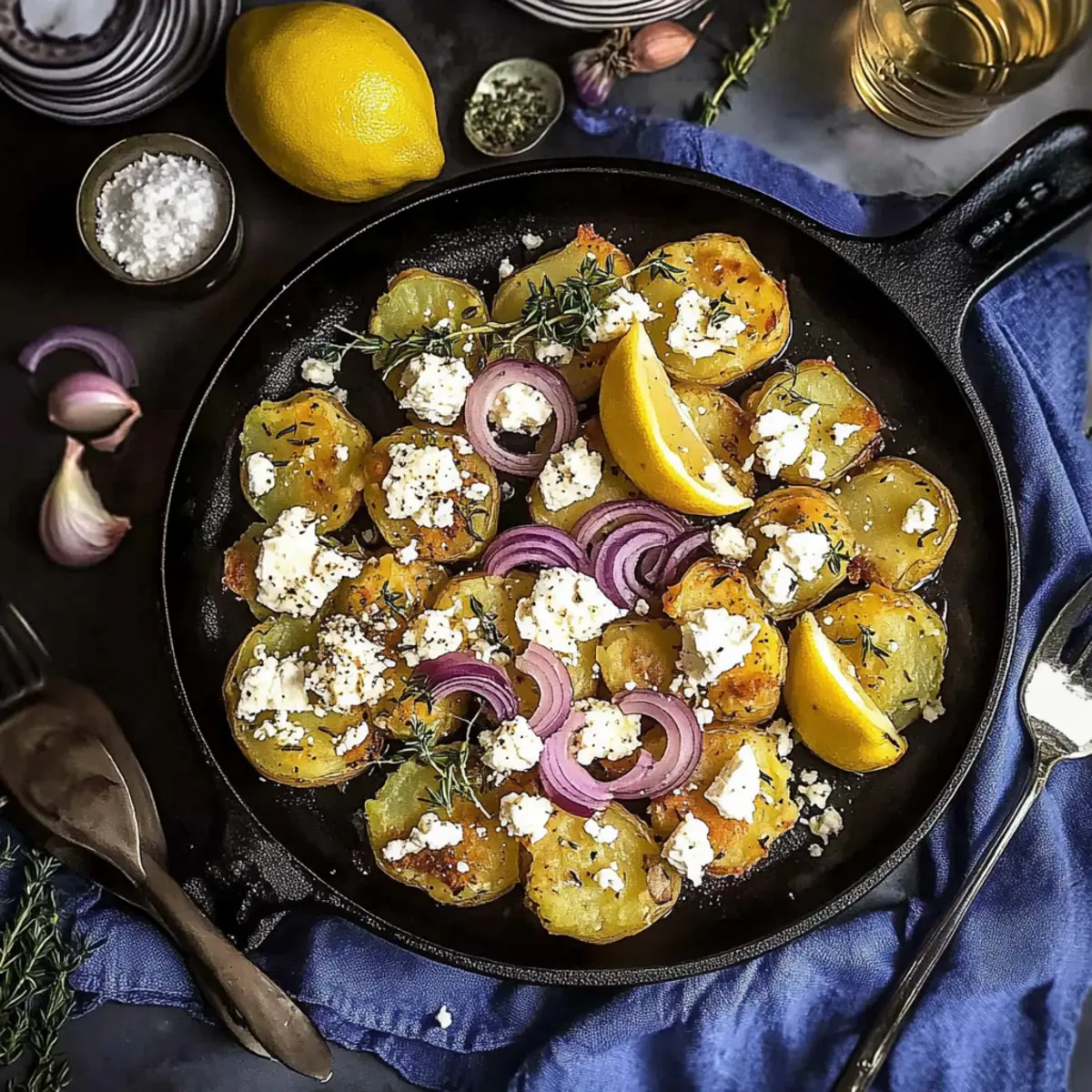 Greek Smashed Potatoes with Feta bfg5wv