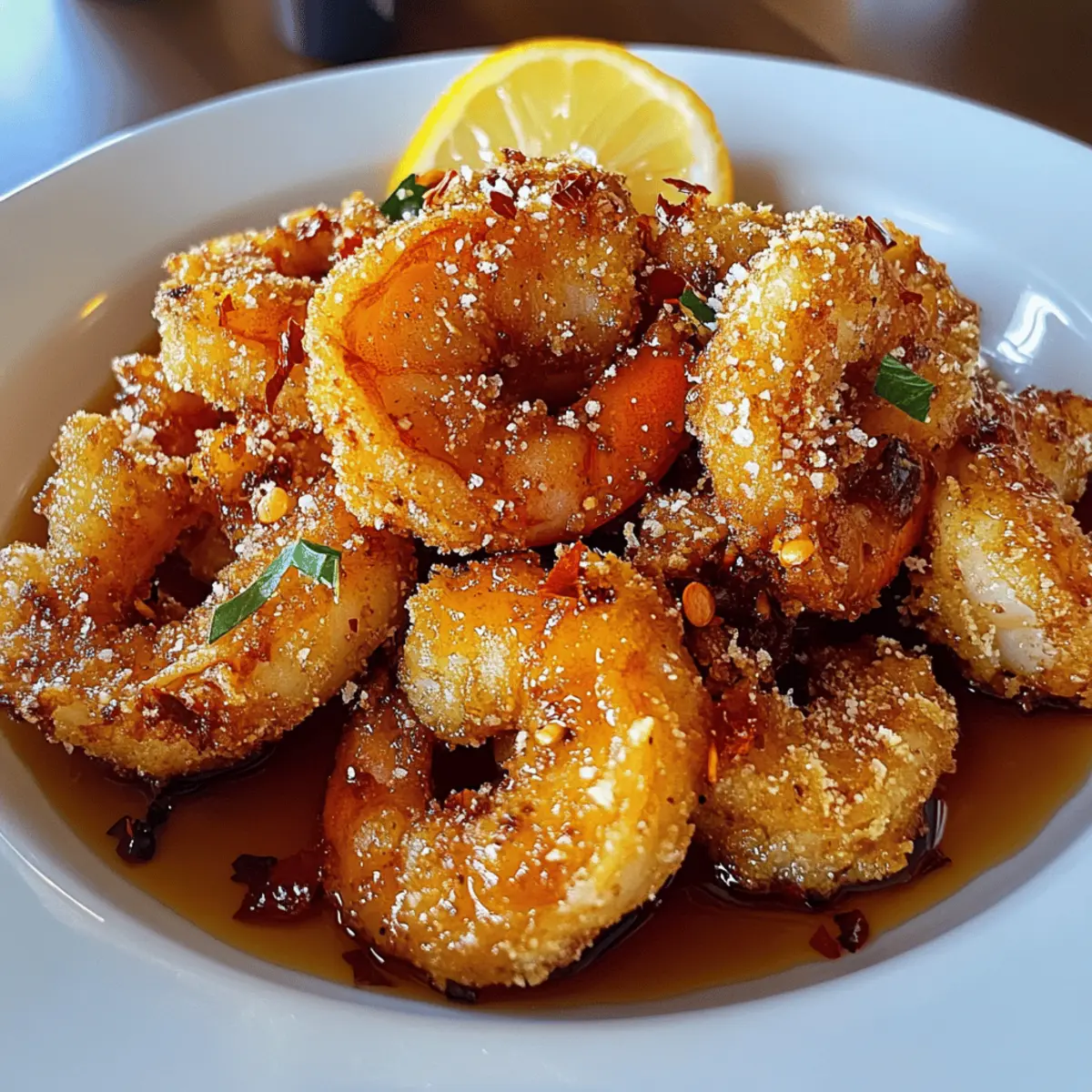 Honey Fried Shrimp with Hot Sauce: Sweet, Spicy Perfection