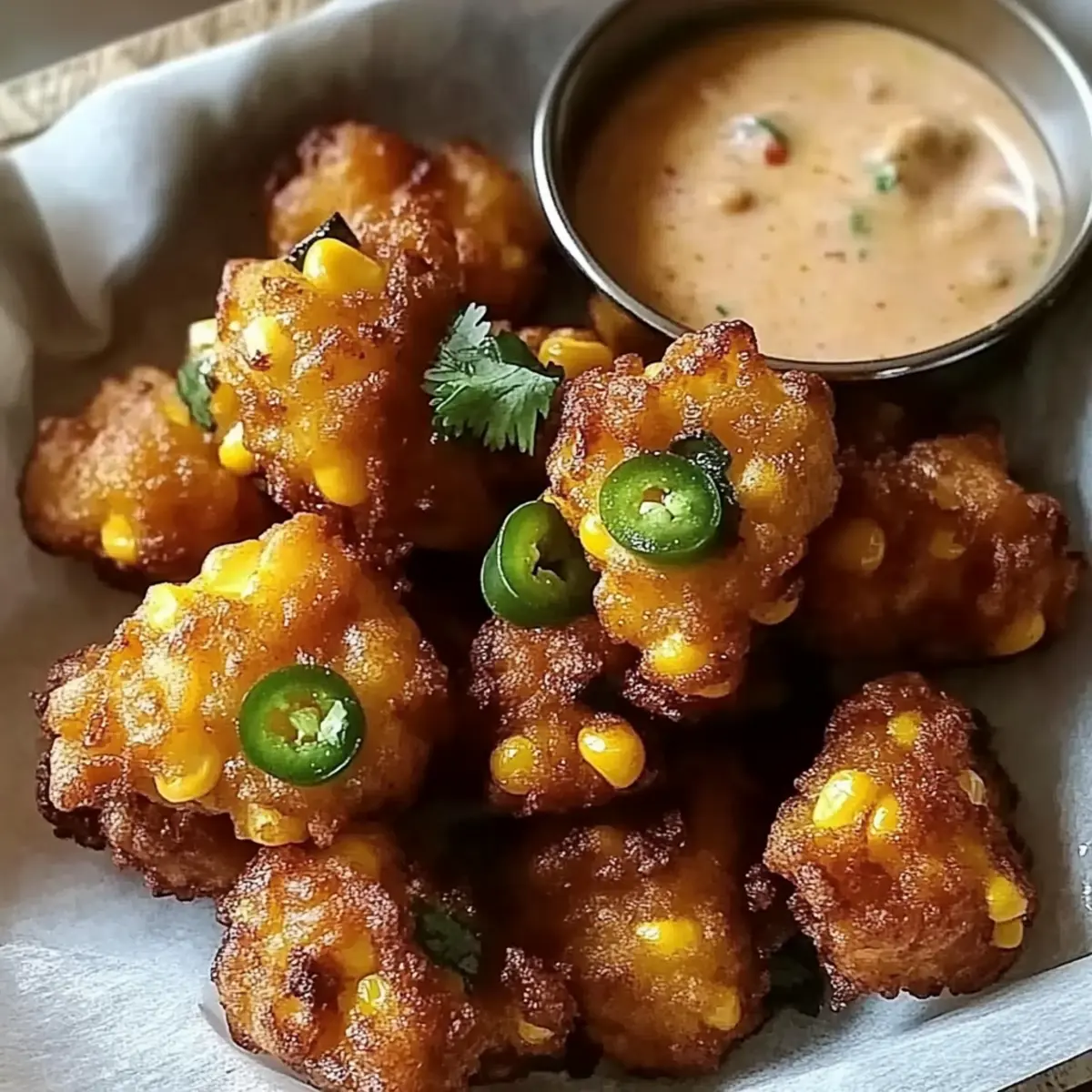 Crispy Jalapeño Corn Fritters for Game Day Bliss