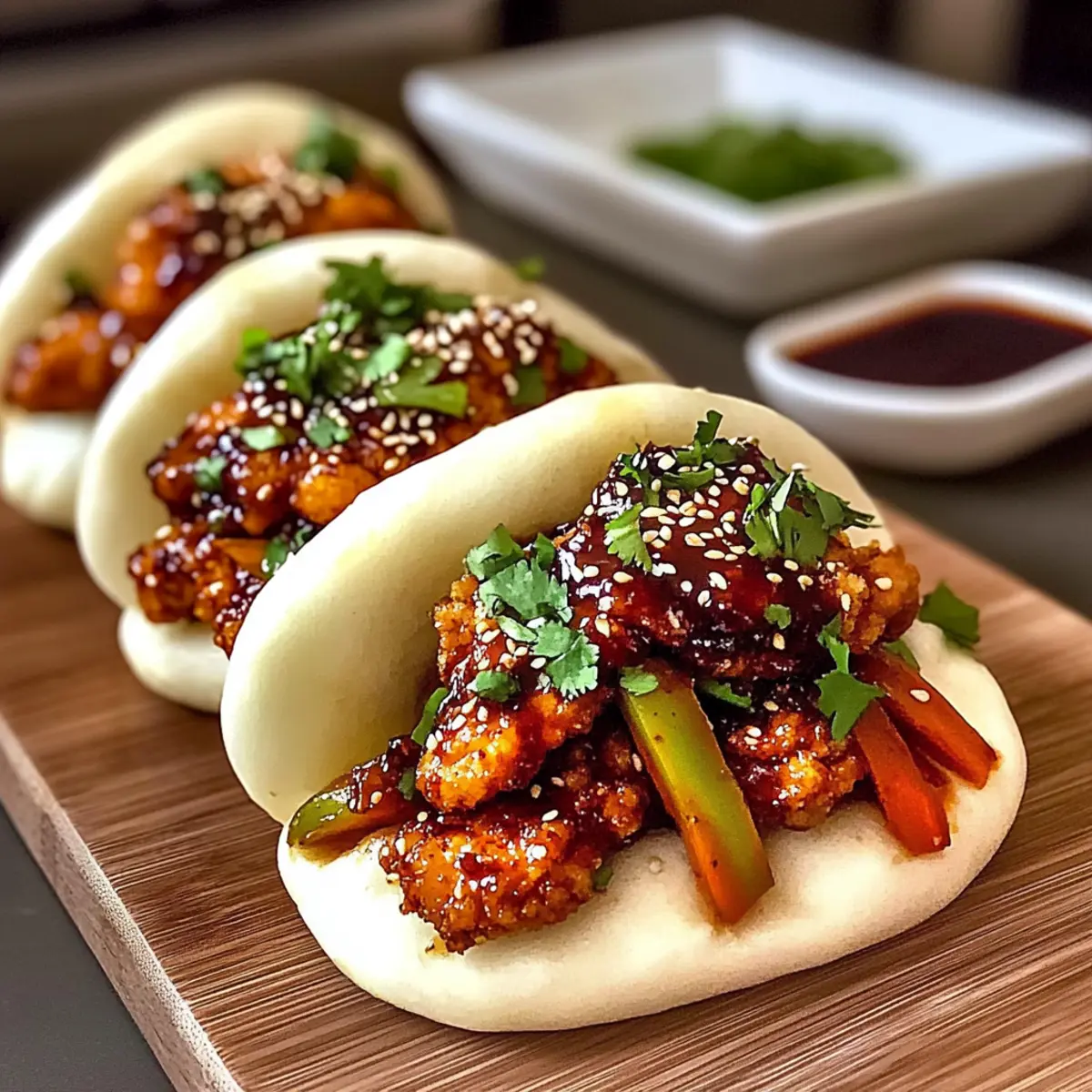 Korean Chicken Bao Buns antdaz