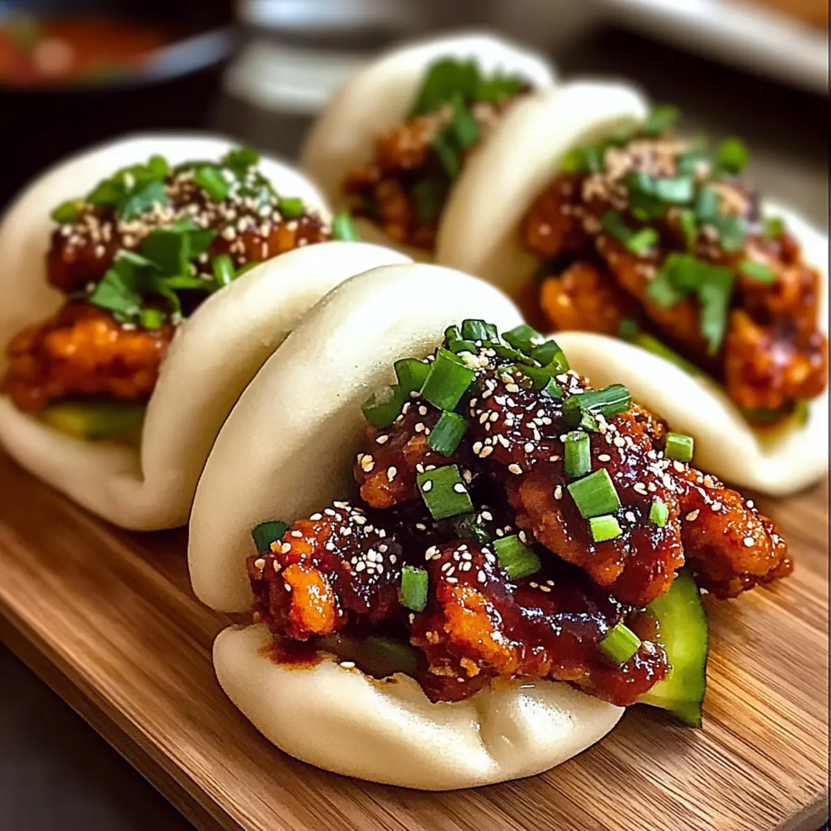 Korean Chicken Bao Buns: Spicy, Fluffy Delights to Savor