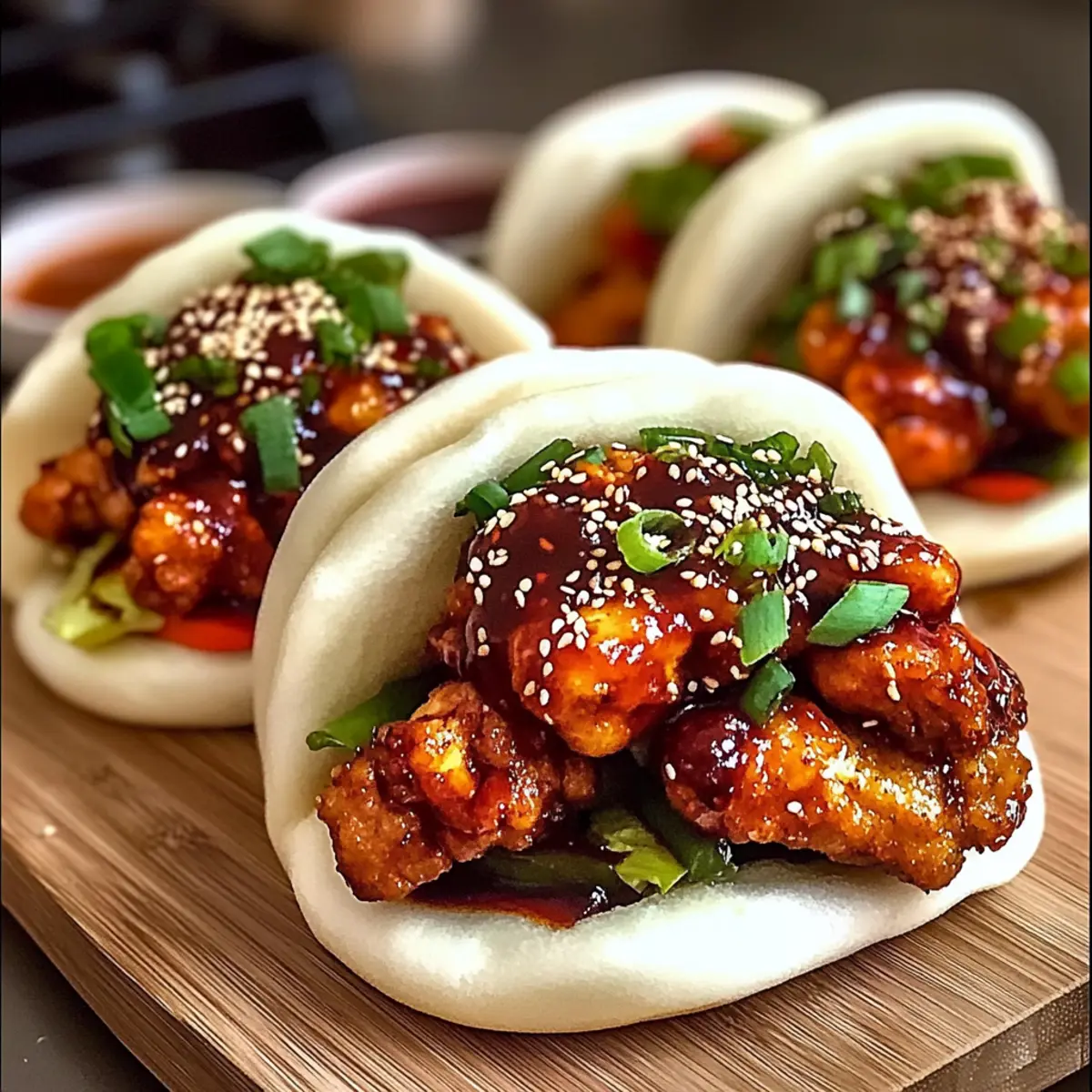 Korean Chicken Bao Buns ioufbp