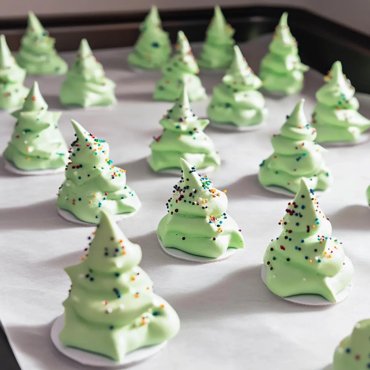 Meringue Christmas Trees boowyu