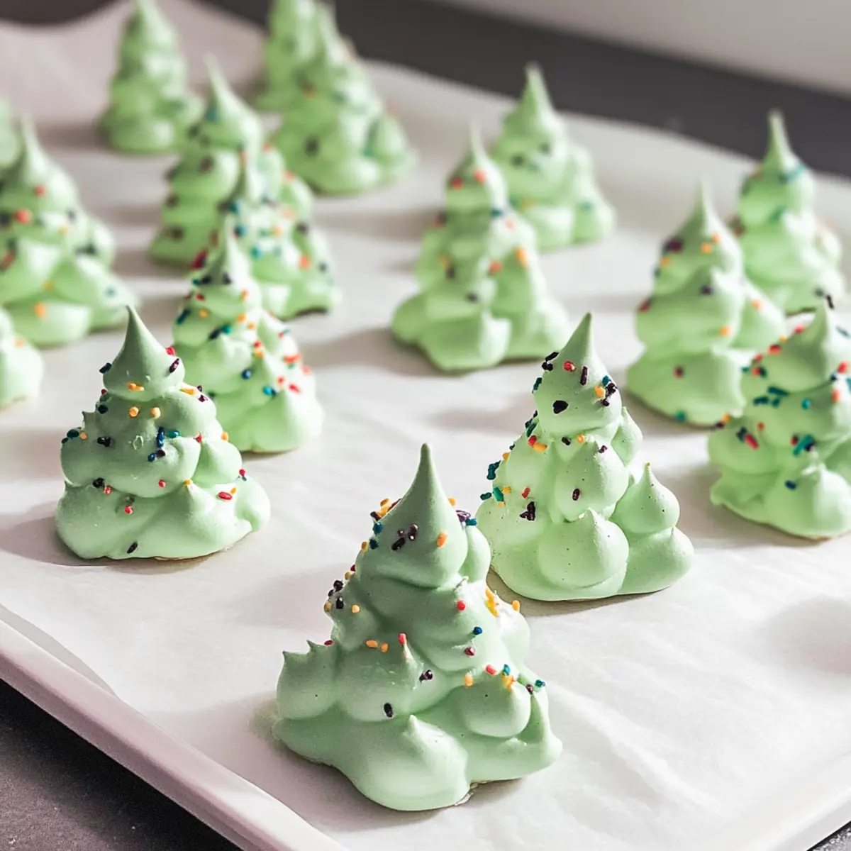 Meringue Christmas Trees u77qsg
