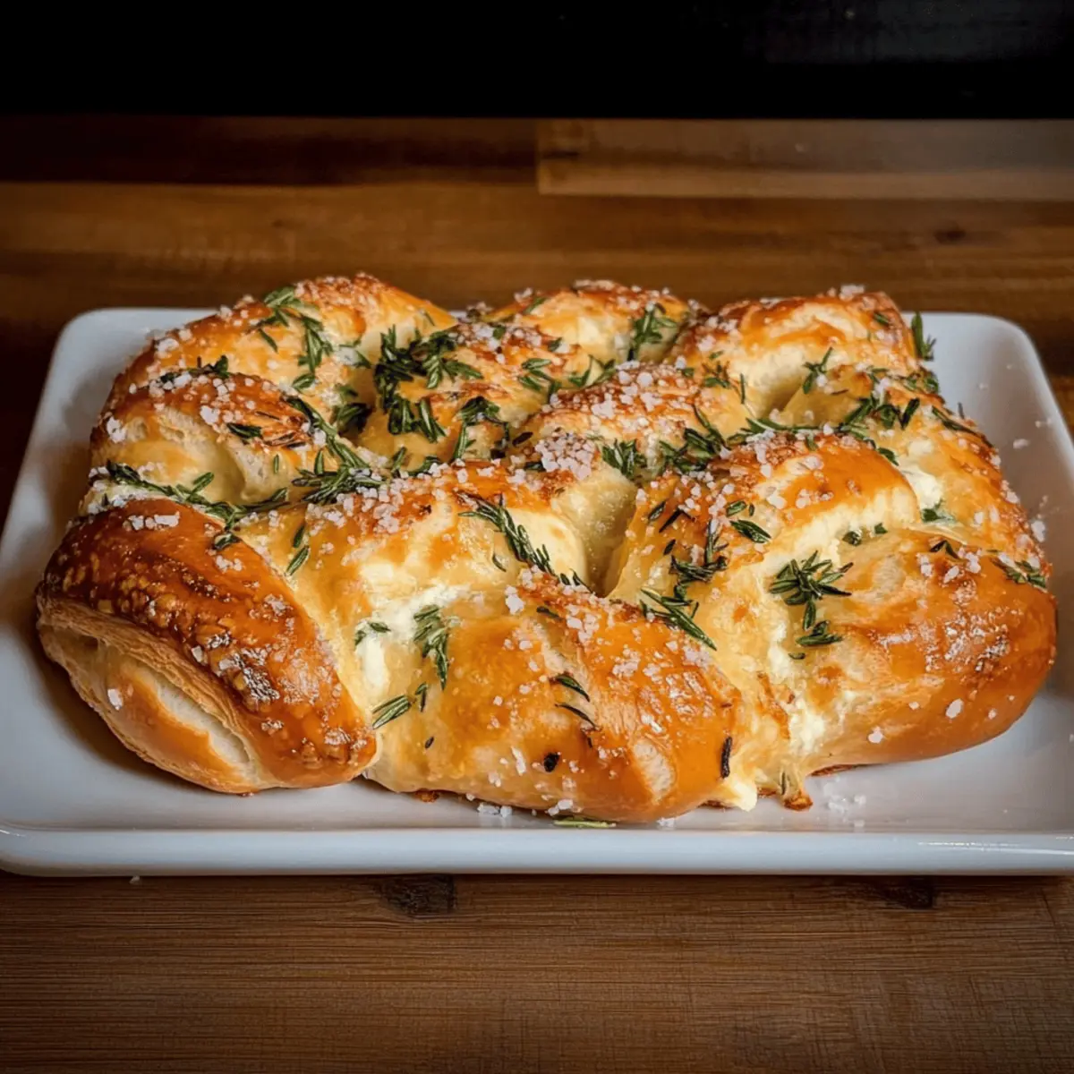 Mozzarella Stuffed Rosemary Parmesan Soft Pretzels tcrrsc