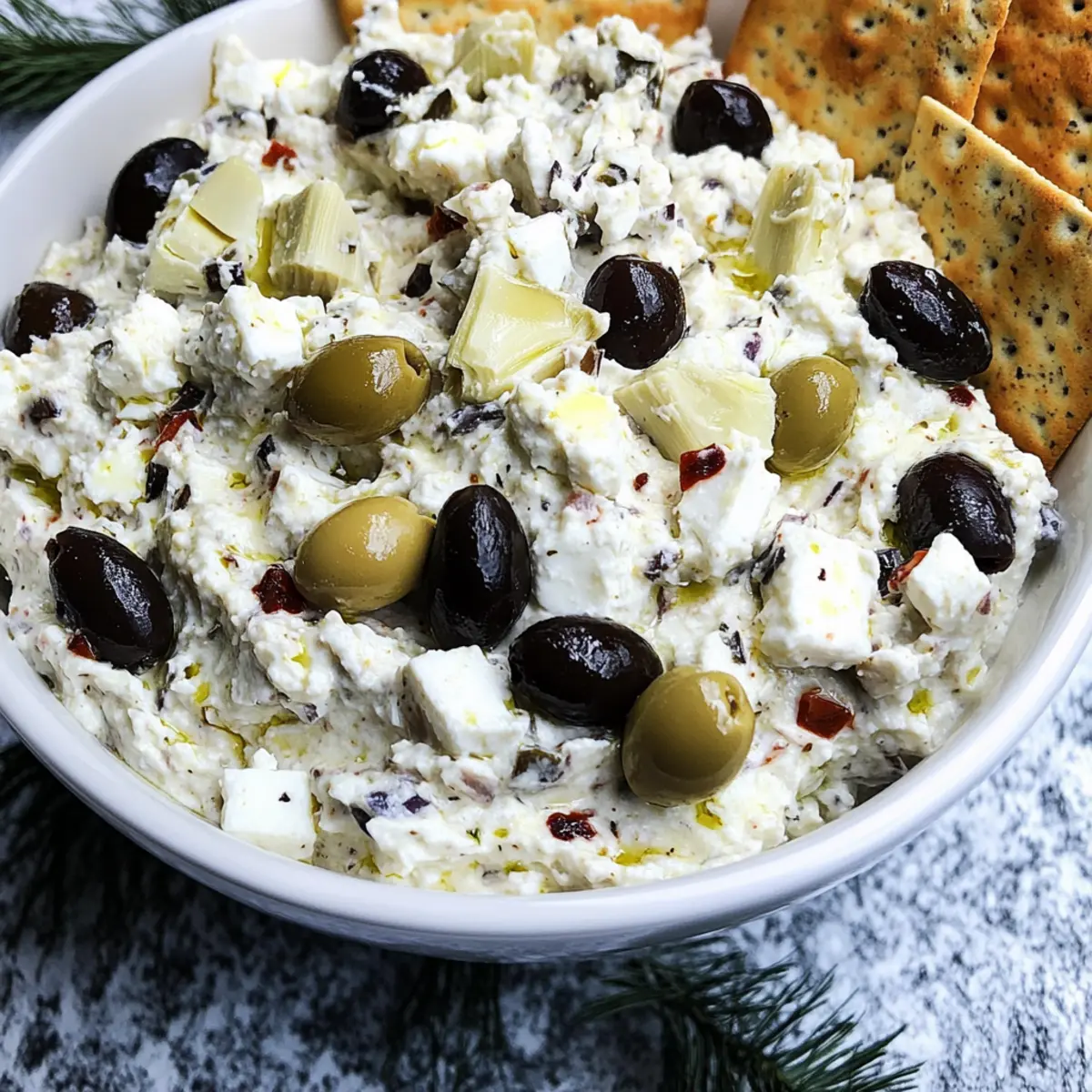 Olive Artichoke Feta Cheese Dip qaw7su