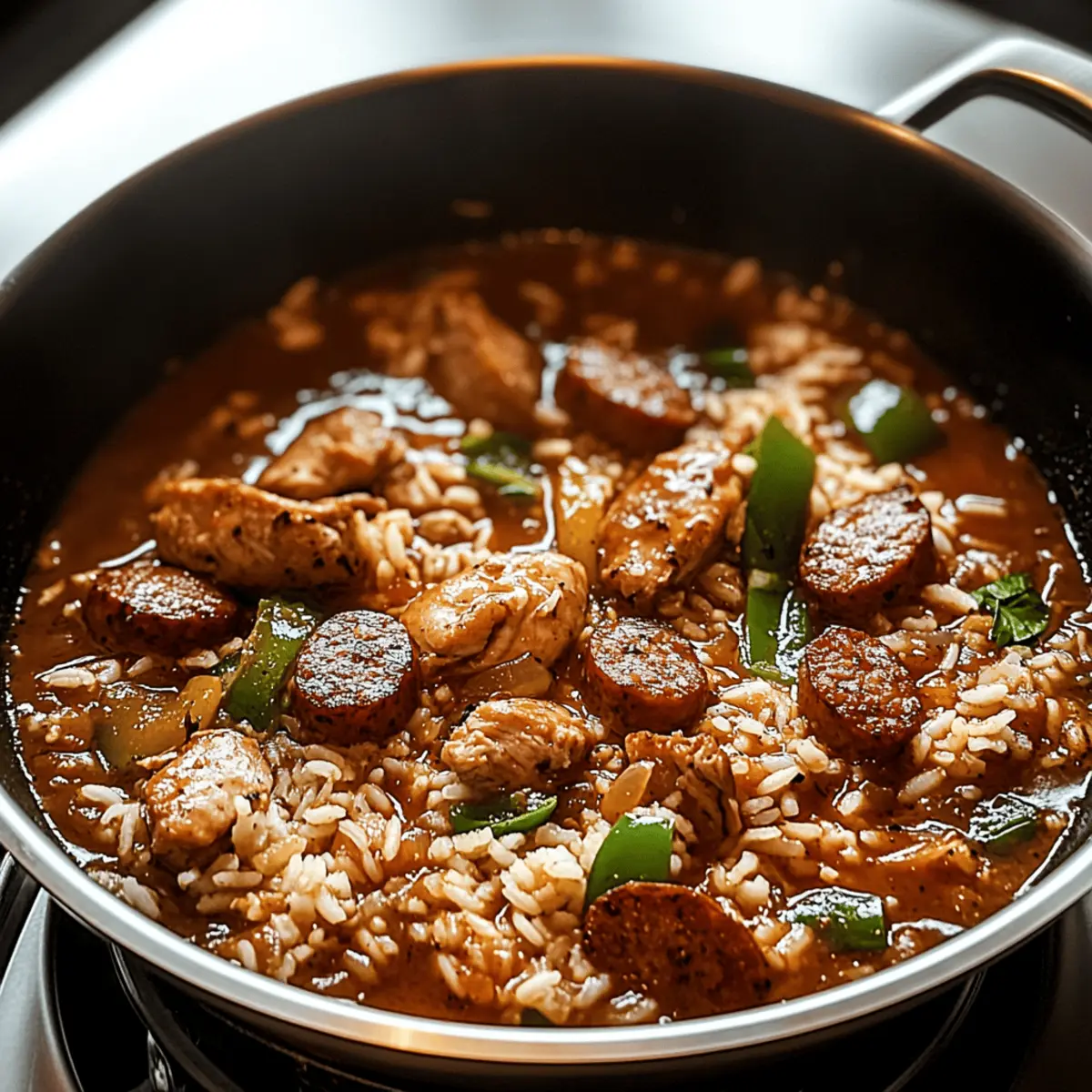 One Pan Cajun Chicken Sausage Rice wtzsuq