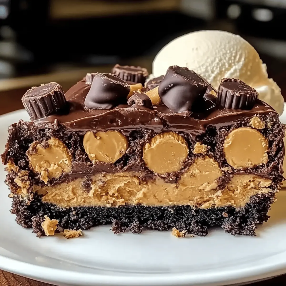 Irresistible Peanut Butter Cup Dump Cake That You’ll Love