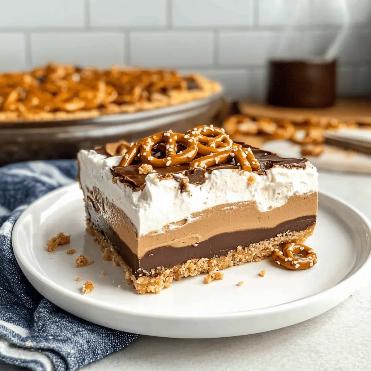 Irresistible Peanut Butter Pretzel Pie: A Sweet & Salty Delight