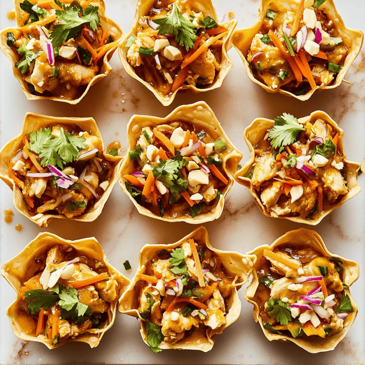 Peanut Chicken Wonton Cups spbh5w