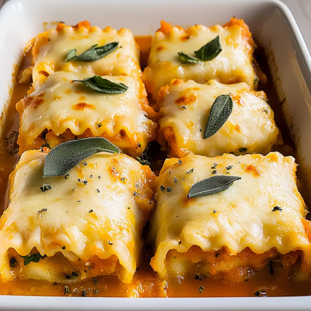Roasted Garlic Butternut Squash Lasagna Roll Ups nkqnek