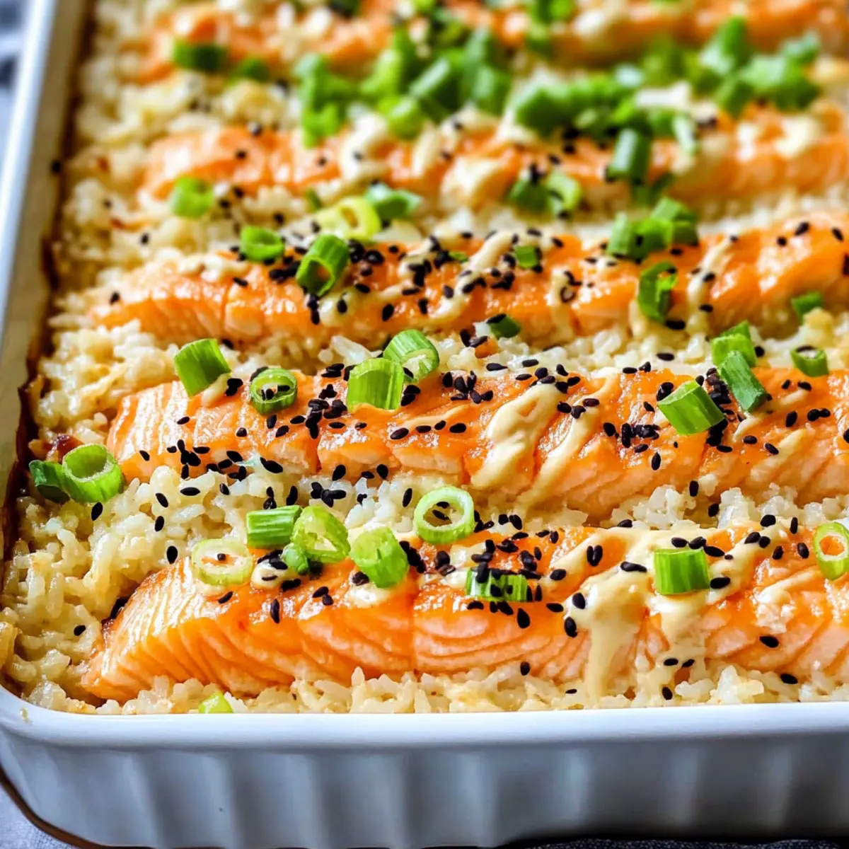 Savory Salmon Sushi Bake: Comfort Food with a Twist