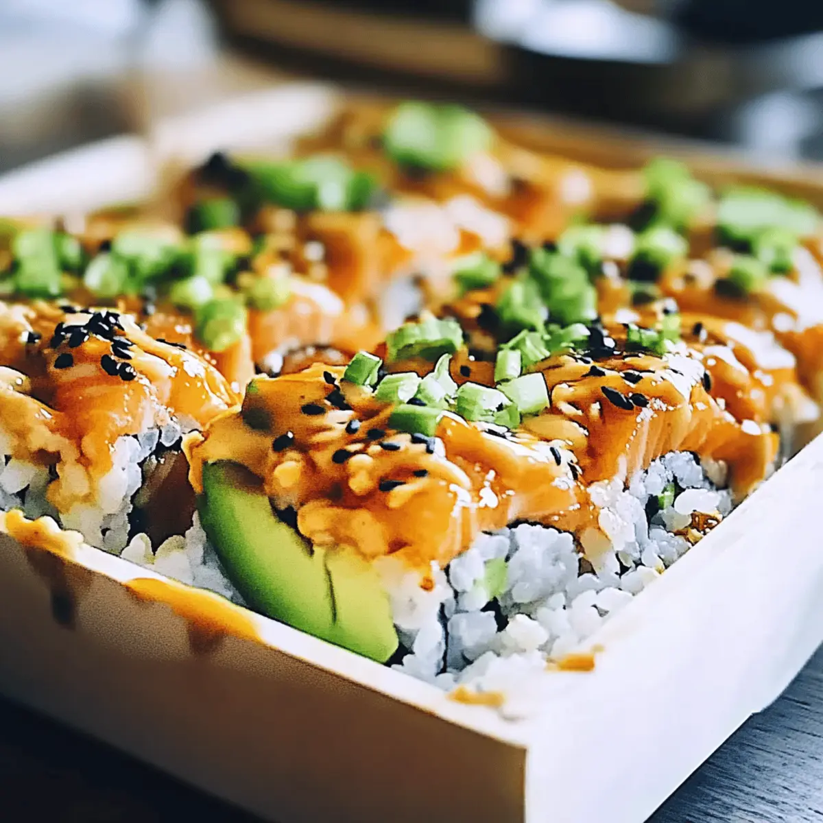 Spicy Salmon Sushi Bake lobwev