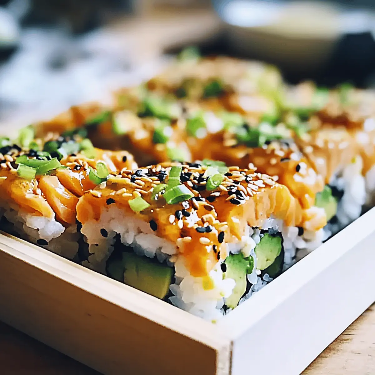 Spicy Salmon Sushi Bake y4vuew