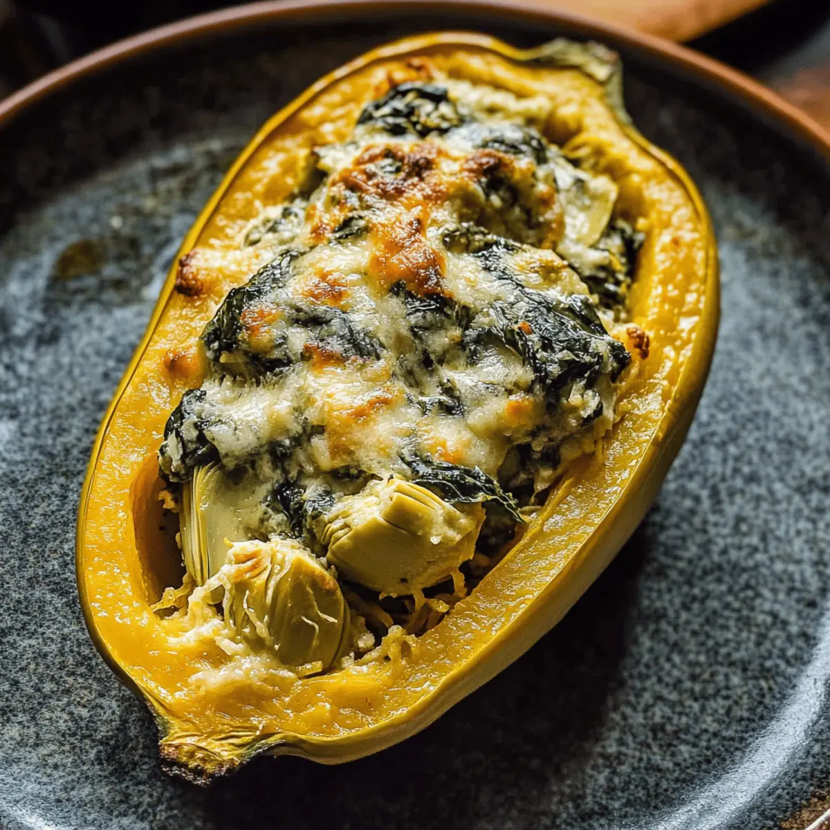 Spinach and Artichoke Stuffed Spaghetti Squash a3dbfe